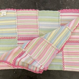 Pottery Barn Kids Pastel Striped Blanket